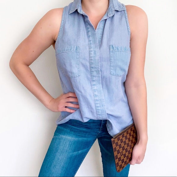Anthropologie Tops - Anthropologie Cloth + Stone Chambray Top